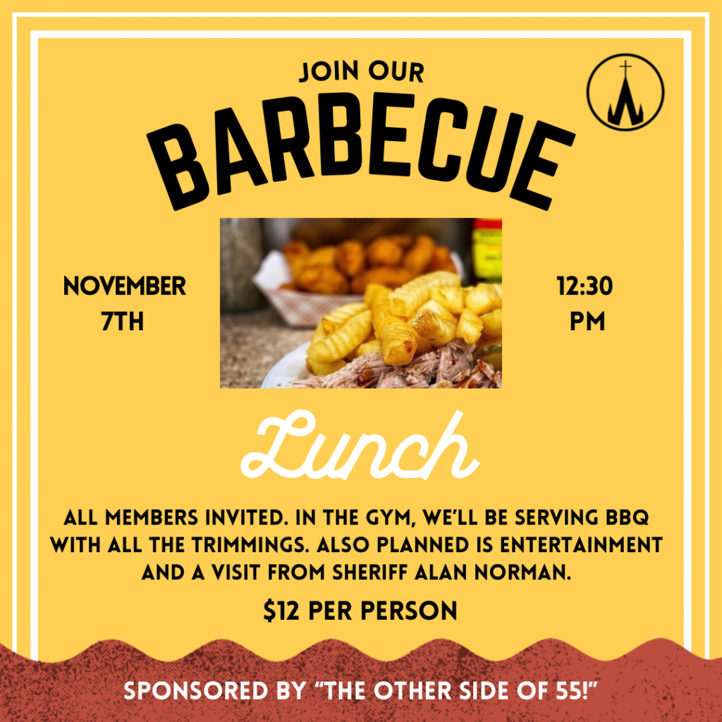 join our barbecue November 7th