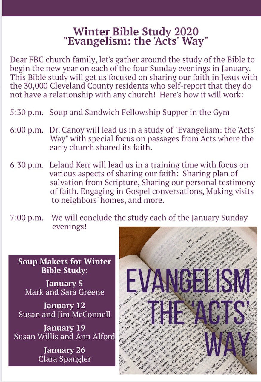 Evangelism: The Acts Way - 1 - First Baptist Church Shelby