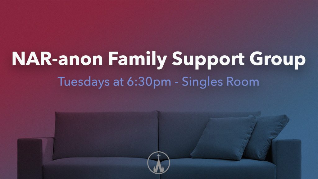 nar-anon family support group Tuesdays at 6:30pm